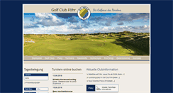 Desktop Screenshot of golfclubfoehr.de