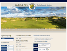 Tablet Screenshot of golfclubfoehr.de
